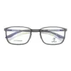 Dark grey metal glasses frame, fashionable, light and anti-slip nose rest, myopia glasses frame Item Picture